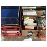 Comic books, collector books, medical textbooks