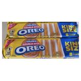 12- 8ct king size golden double stuf oreo cookies