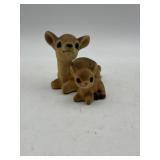 Patmar Japan vintage flocked deer figurines