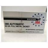 Winchester 380 auto FMJ 50 rounds
