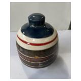 multicolored glazed ceramic studio art pottery