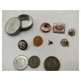 Pins ,coins