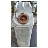 Old military 5 gallon steel jerry can. 19in tall