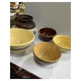 yellow ware mixing bowl, Robinson Ransbottom