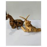 Drift wood carvings