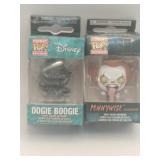 2 Funko pocket pop keychains pennywise ,Oogie