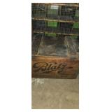 Wooden Blatz advertising bottle crate