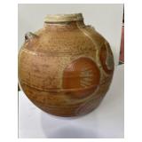 American modern salt glaze studio pottery vase