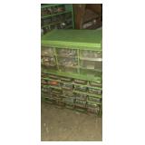 2 small bolt organizers with contents