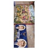Arabic scene tapestry 76x50 and Kennedy tapestry