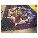 Handmade vintage patchwork quilt ~71x72