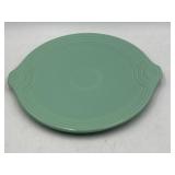 Fiesta Sea Mist Green handled cake plate