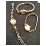 Bulova and Elgin watches marked 10k rolled and