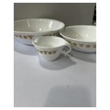 Corelle Butterfly Gold patterned creamer pitcher