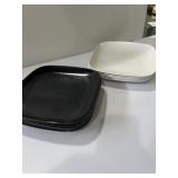 11 melamine square dessert plates