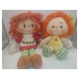 2 Kenner strawberry shortcake plush dolls