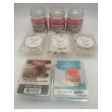 3 cinnamon stick candles different flavors wax