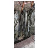 2 military cots, and canvas military bag