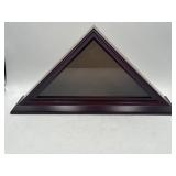 New solid wood memorial American flag display