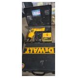 Dewalt cordless drill with metal case and extra