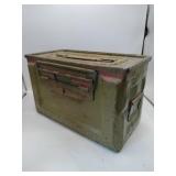 Green metal ammo box