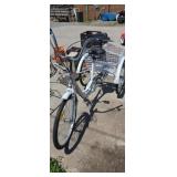 Adult size tricycle with basket