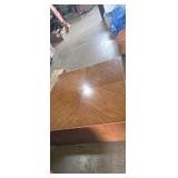 Square wooden rolling coffee table 42x42x15in