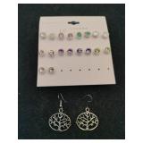 Lauren Conrad post colored earrings and tree of