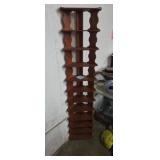 Wooden multi tier corner shelf