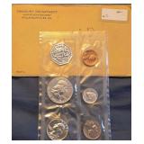 Silver 1962 uncirculated Philadelphia mint proof