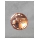 1 Ounce Of .999 Fine CopperHard To Find Colt