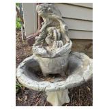 Smaller concrete fountain with no pump.23in tall