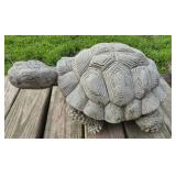 Very heavy concrete tortoise 18in long x 11in