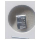 1 Gram Of Valcambi .999 Fine Silver