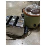 Rival crockpot, and Sunbeam toaster model T20B