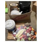 Cutting boards, Mr. coffee coffee maker, igloo