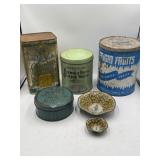 Mr. Peanut and other vintage advertising tin