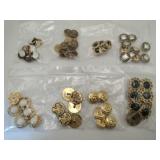 8 sets of vintage buttons