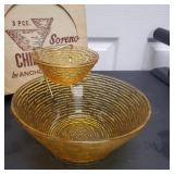 Vintage old new stock chip and dip set. Anchor