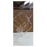 Michael Robinson clear glass sculpture titled