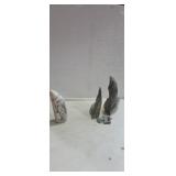 Broken stone seal sculpture, scrimshaw of the