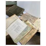 US Military Army Map Canvas Dispatch Field Bag