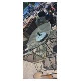 Outdoor patio table, put for matching chairs and