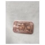 1 Ounce Of .999 Fine Copper BarThe $500 Dollar
