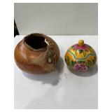 handcrafted decorative gourd bowls