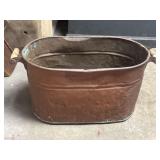 24" x 14" x 12" copper wash boiler