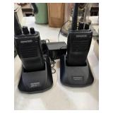 2 Kenwood TK-360G two-way radios and charging