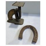 Vintage postal scale and REX.ELEC. Cast-iron