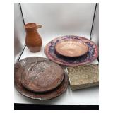 Studio pottery plates, 10 & 16 inch handcrafted