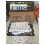 Take all car collector books, metal signs, tablet